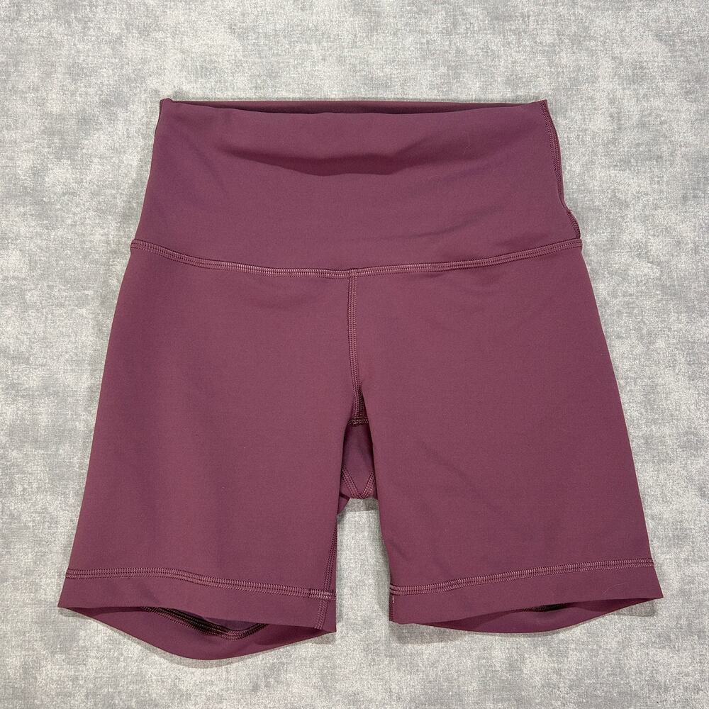 Lululemon Wunder Train High rise compression shorts bike gym training wms 4